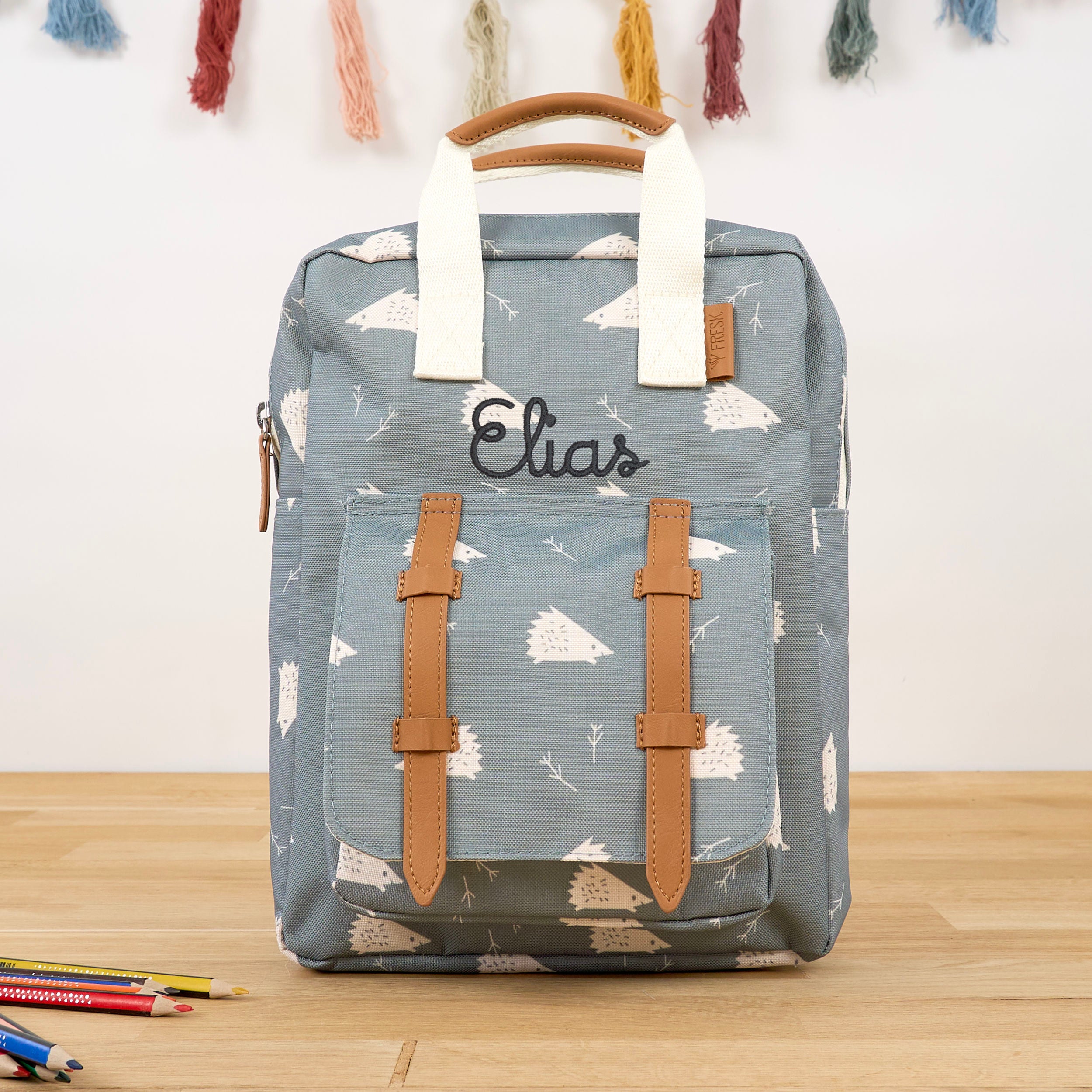 Kinder-Rucksack mit Namen - Igel