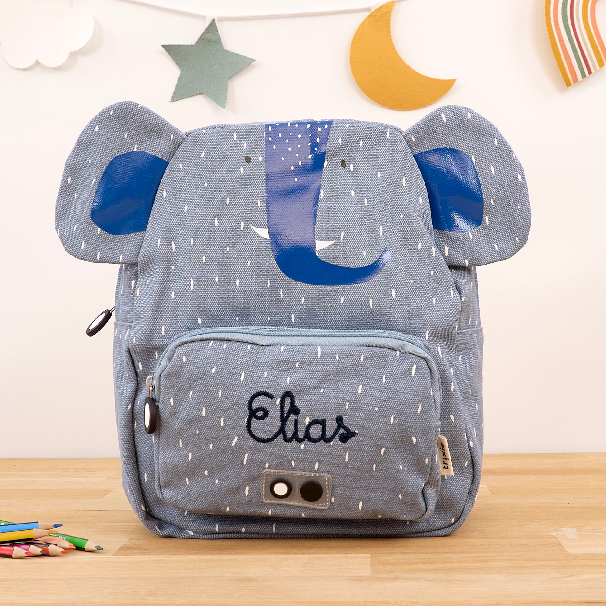 Trixie Kinderrucksack mit Namen - Elefant