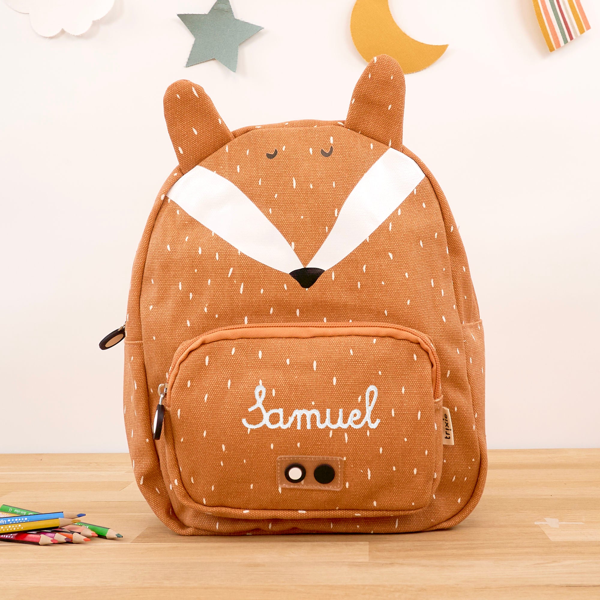 Trixie Kinderrucksack mit Namen - Fuchs
