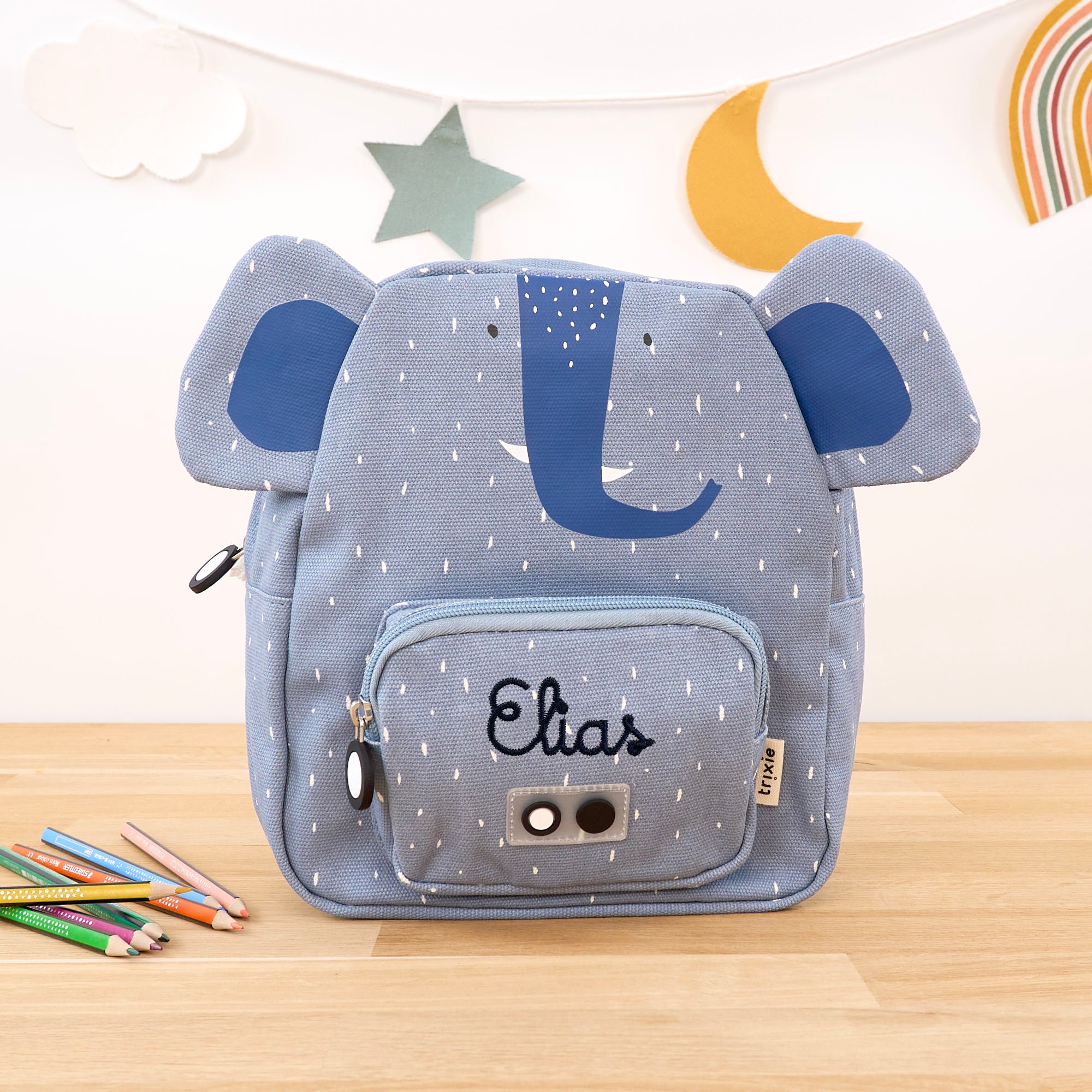Trixie Mini Kinderrucksack mit Namen - Elefant