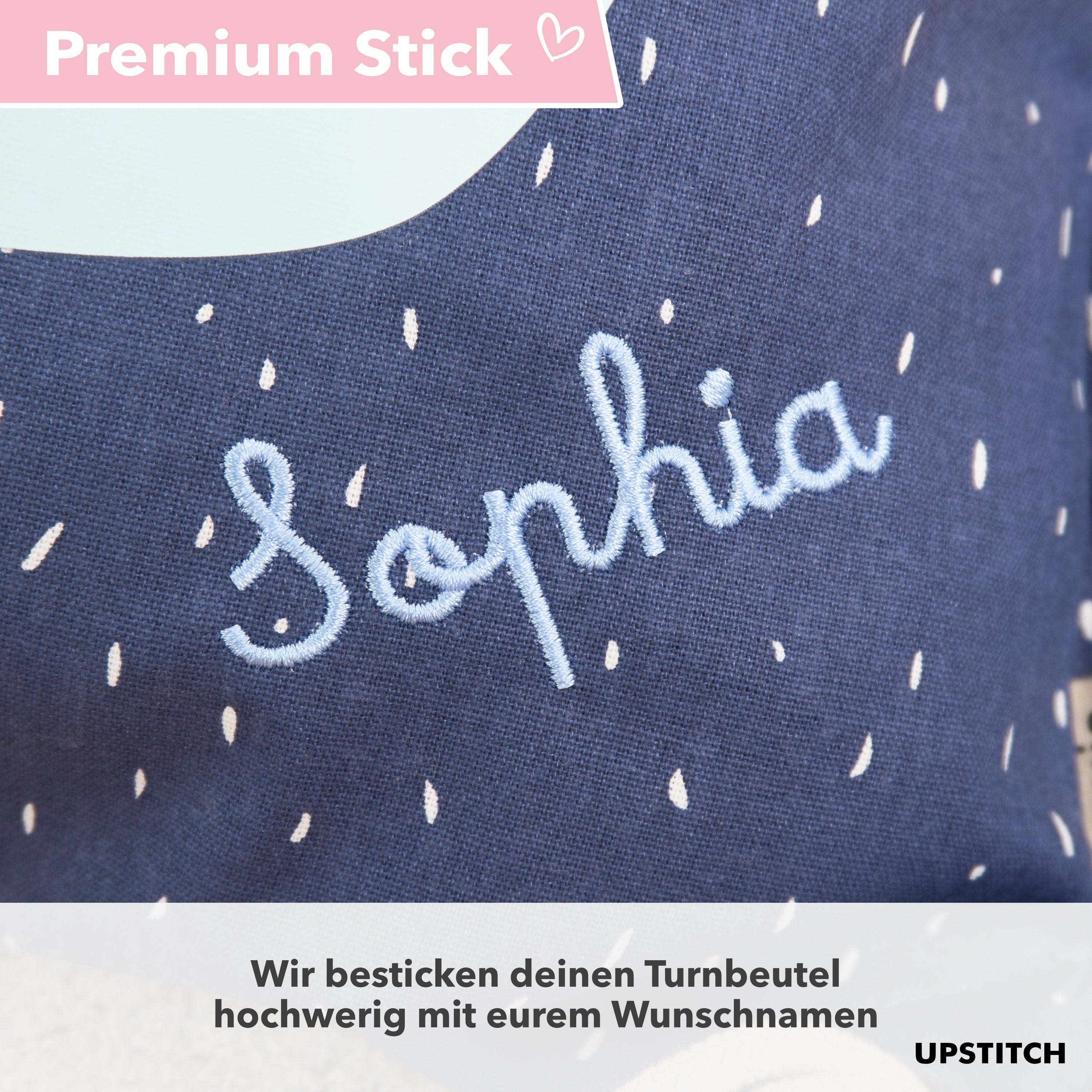 Trixie Turnbeutel personalisiert mit Namen – Kinder Turnbeutel für Kita, Kindergarten & Sport – Baumwolle