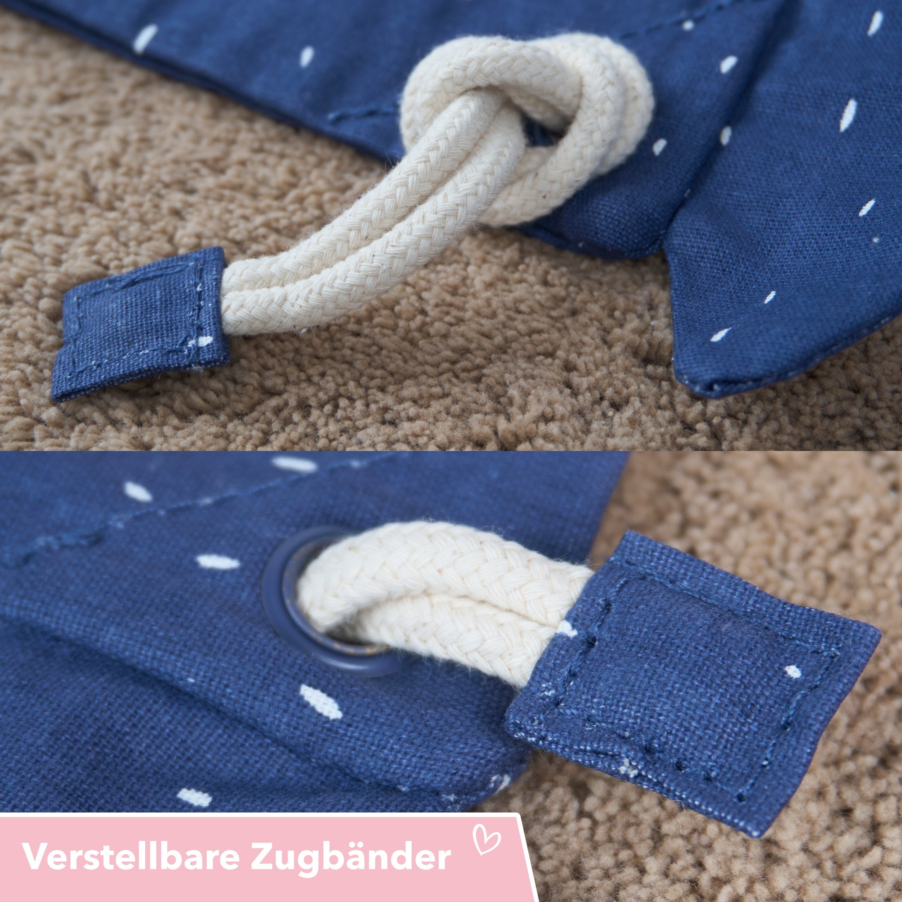Trixie Turnbeutel personalisiert mit Namen – Kinder Turnbeutel für Kita, Kindergarten & Sport – Baumwolle