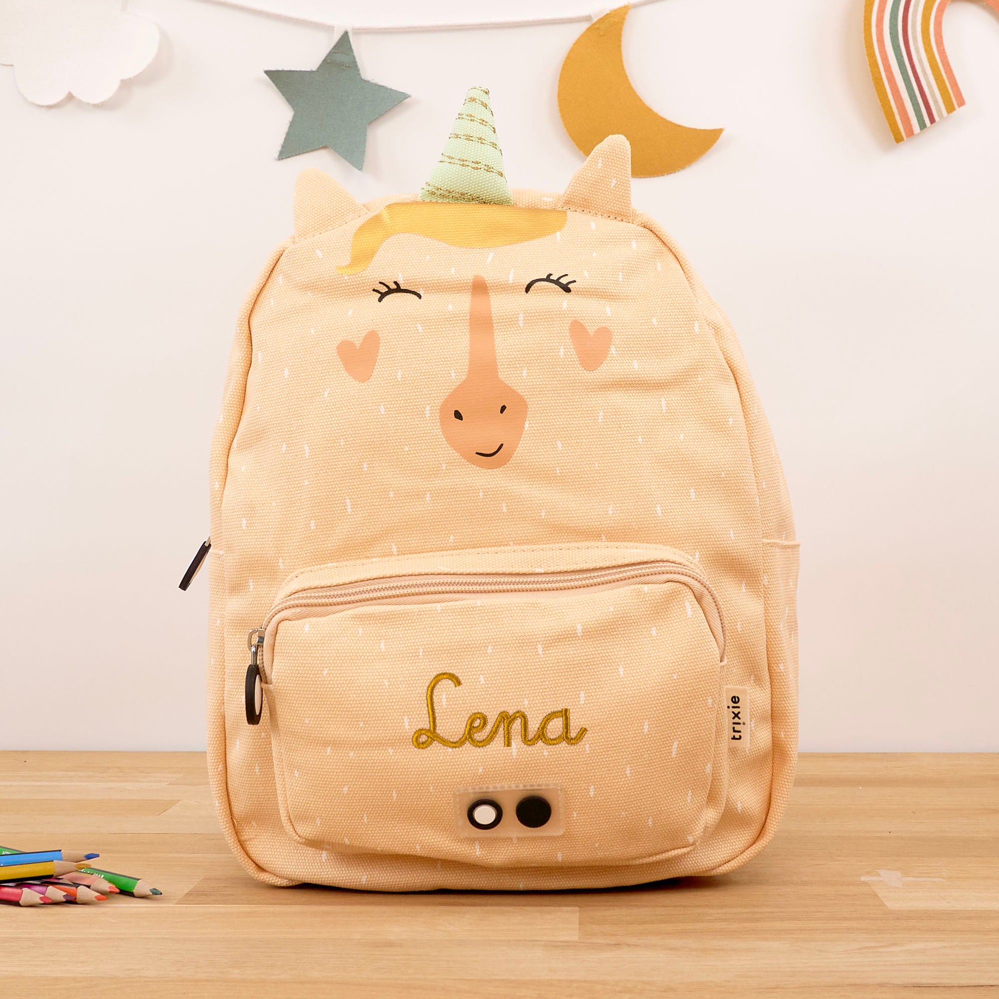 Trixie Kinderrucksack mit Namen - Einhorn