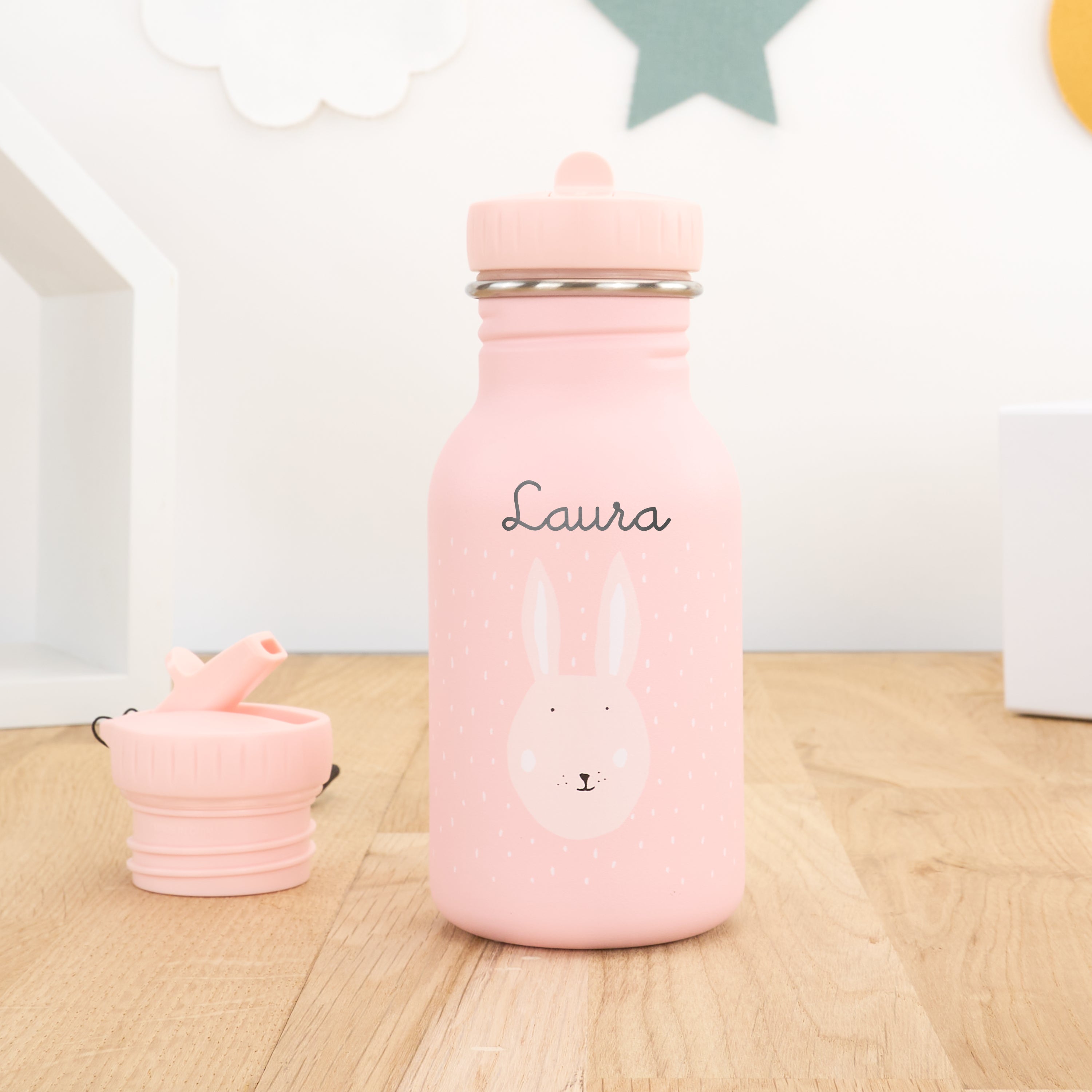 Bouteille thermos pour enfants Lapin avec gravure